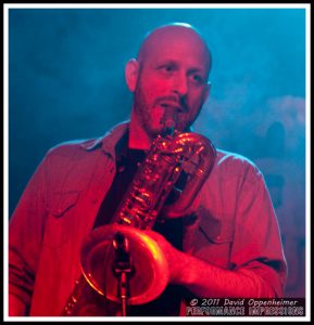 Ben Ellman on Saxaphone with Galactic