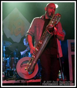 Ben Ellman on Saxaphone with Galactic