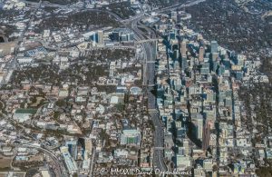 Georgia Institute of Technology and Midtown Atlanta, Georgia Aerial View