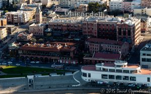 Ghirardelli Square at Fisherman's Wharf Aerial Photo