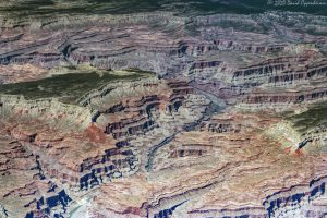 Grand Canyon National Park Aerial View of  Great Thumb Mesa and Alarcon Terrace in Middle Granite Gorge