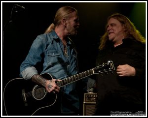 Gregg Allman and Warren Haynes at the Warren Haynes Christmas Jam Pre-Jam - Xmas Jam 2010