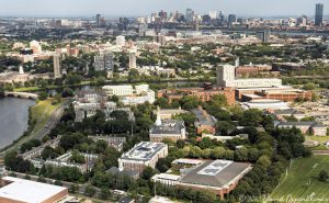 Harvard Business School at Harvard University Aerial