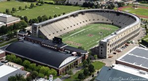 Harvard Stadium Aerial at Harvard University