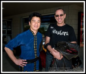 Hoang Nghi & Isaac Florentine - Martial Artists & Stunt Coordinators at Actionfest Film Festival Stunt Show at Carolina Cinemas