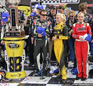 Kasey Kahne in Winner's Circle at Bristol Motor Speedway during NASCAR Sprint Cup Food City 500