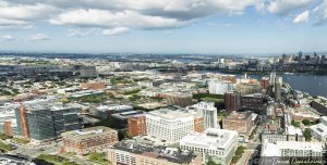 Kendall Square Aerial in Cambridge Massachusetts