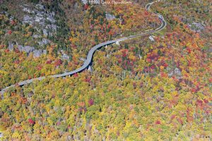 Linn Cove Viaduct Blue Ridge Parkway aerial view 8703 scaled