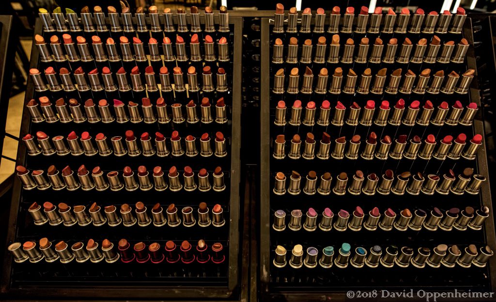 Lipstick Samples Display at Macy's San Francisco