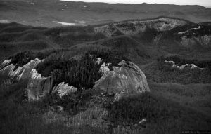 Looking Glass Rock by Blue Ridge Parkway - Aerial Photo