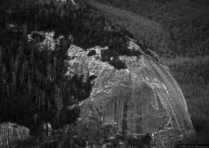 Looking Glass Rock by Blue Ridge Parkway - Aerial Photo