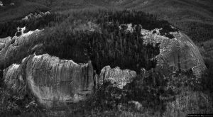 Looking Glass Rock by Blue Ridge Parkway - Aerial Photo