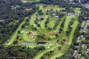 Metropolis Country Club Golf Course in White Plains Aerial