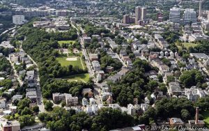 Mission Hill Neighborhood Real Estate in Boston Aerial