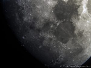 Moon - Close Up of Craters Lunar Surface