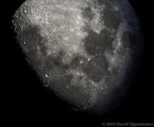 Moon - Close Up of Craters Lunar Surface