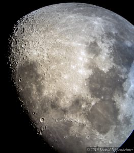 Moon - Close Up of Craters Lunar Surface