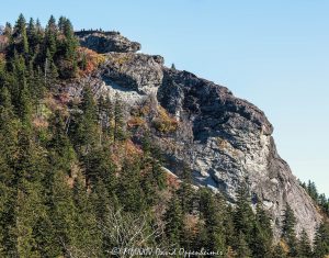 Moonrise at Devil's Courthouse on the Blue Ridge Parkway