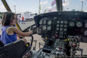 Cockpit of Bell UH-1B Helicopter