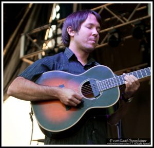 Nat Keefe with Hot Buttered Rum at All Good Festival