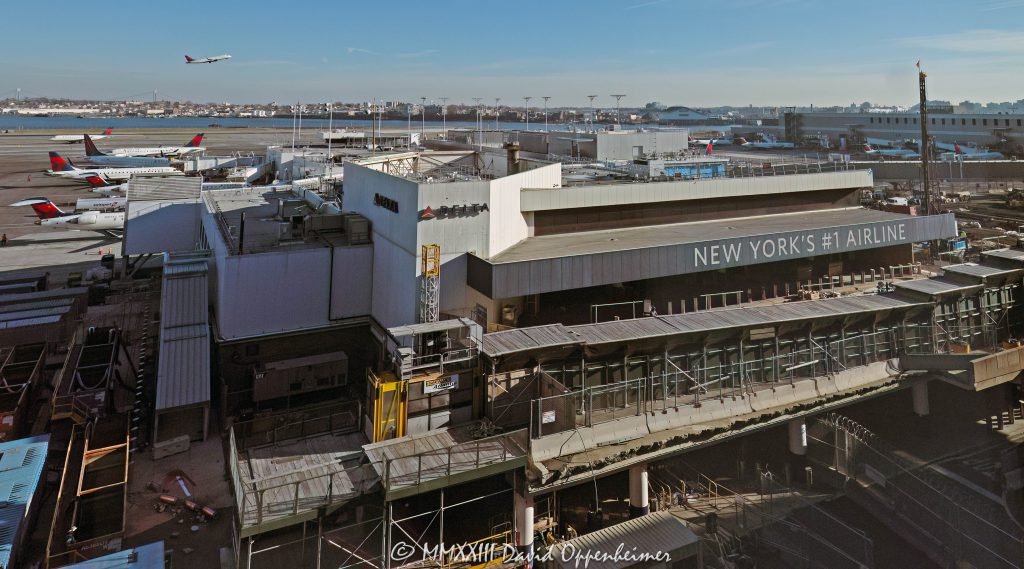 Delta Air Lines Terminal Construction at LaGuardia Airport in New York City