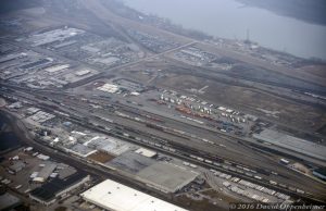 Norfolk Southern Railyard in St. Louis Aerial Photo