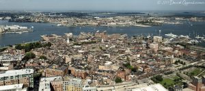 North End Boston Real Estate Aerial