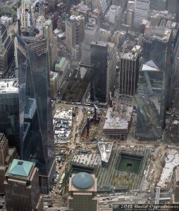 One World Trade Center and National September 11 Memorial & Museum Aerial Photo