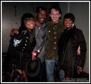  Patricia Walker, Mary Griffin and Steve Boyd with George Clinton Parliament Funkadelic