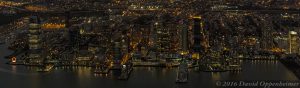 Paulus Hook, Jersey City Aerial Night View