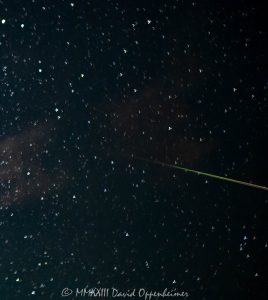 Shooting Star during Perseid Meteor Shower