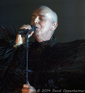 Neil Tennant with the Pet Shop Boys