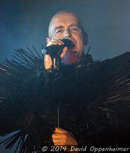 Neil Tennant with the Pet Shop Boys