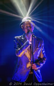 Neil Tennant with the Pet Shop Boys