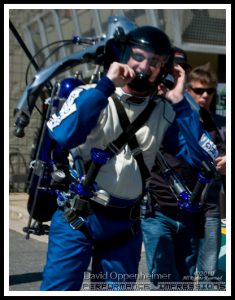 Rocketman Dan Schlund with Rocket Belt Jet Pack at ActionFest Film Festival Stunt Show