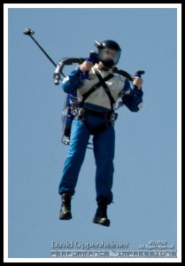 Rocketman Dan Schlund with Rocket Belt Jet Pack at ActionFest Film Festival Stunt Show