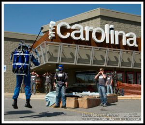 Rocketman Dan Schlund with Rocket Belt Jet Pack at ActionFest Film Festival Stunt Show