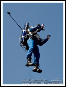 Rocketman Dan Schlund with Rocket Belt Jet Pack at ActionFest Film Festival Stunt Show