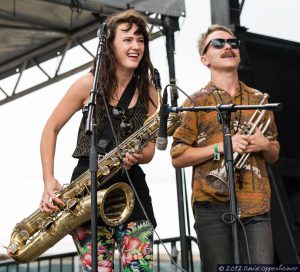 Annakalmia Traver and Alex Toth of Rubblebucket