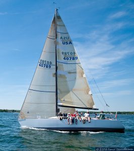 Sailboat in Long Island Sound - Mamaroneck - Westchester County New York