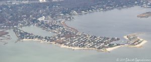 Saugatuck Island in Westport, Connecticut Real Estate Aerial