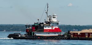 Weeks Marine Tug Boat Seeley Pushing Barges in Long Island Sound