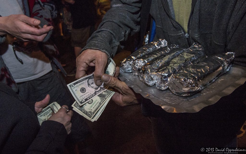 Selling Burritos in the Lot - Shakedown Street