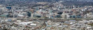 Downtown Stamford, Connecticut Skyline Aerial