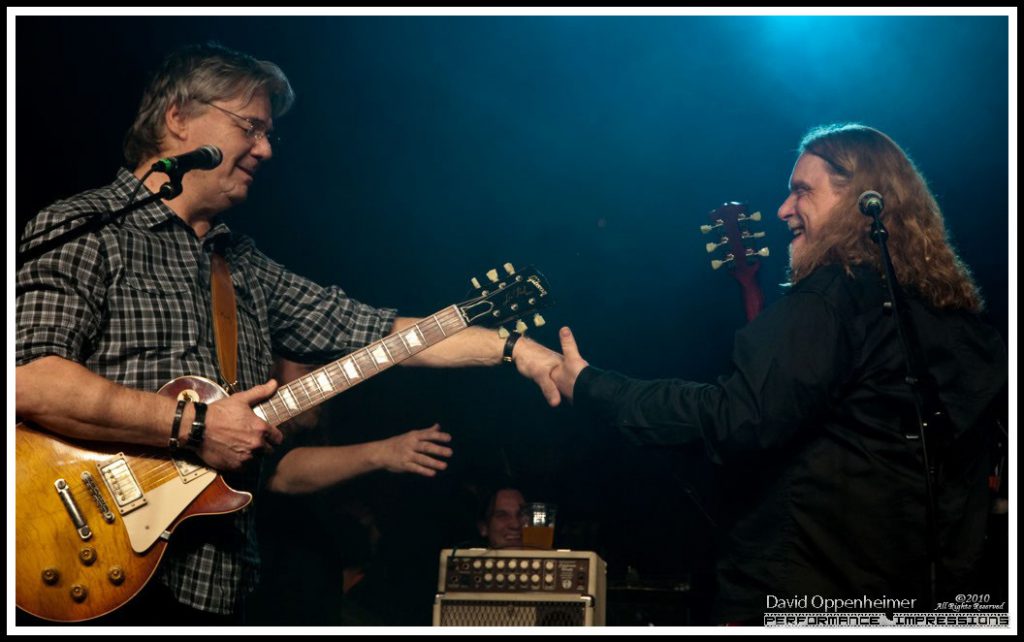 Steve Miller and Warren Haynes at the Warren Haynes Christmas Jam Pre-Jam - Xmas Jam 2010