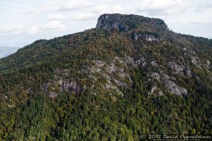 Table Rock Mountain in Linville Gorge Wilderness with Autumn Colors