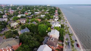 The Battery in Charletson, South Carolina Aerial Photo