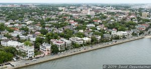 The Battery in Charletson, South Carolina Aerial Photo