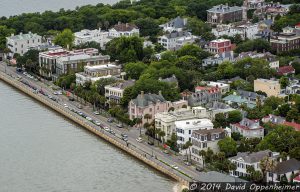 The Battery in Charletson, South Carolina Aerial Photo