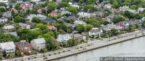 The Battery in Charletson, South Carolina Aerial Photo